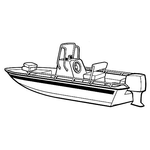 Carver 71220S11 V-Hull Center Console Shallow Draft Fishing, 20'6, Sun-Dura® Mist Gray O/B W/Tie Down Kit - 71220S11 - 500-71220S11F1